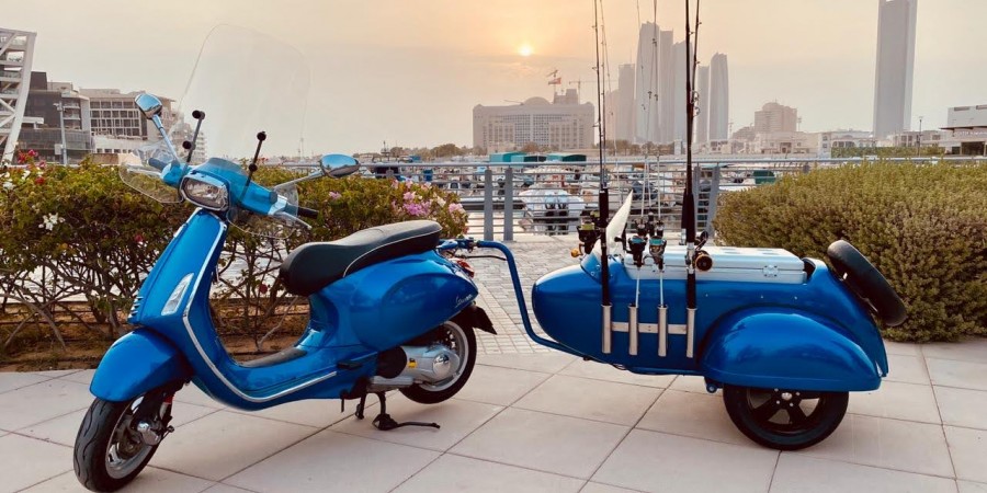 VESPA TRAILER KIT BY SCOOTER99 - The Ultimate Travel Companion for Fishing Adventures and Weekend Escapes